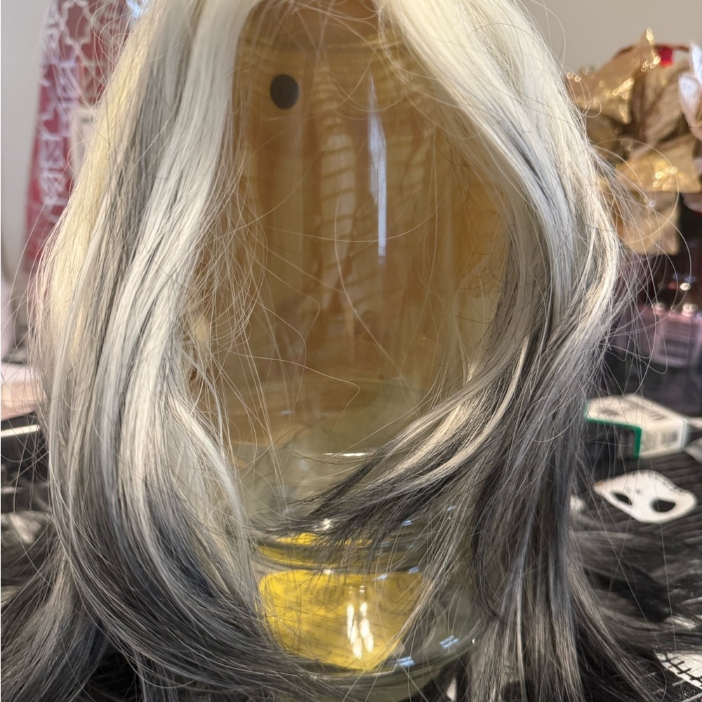 Disney Black and White Women's Wig
